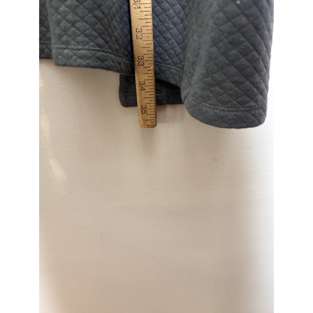 L.L. Bean Gray Textured Open Front Cardigan Jacket Cotton Blend Size Large New - Picture 4 of 9
